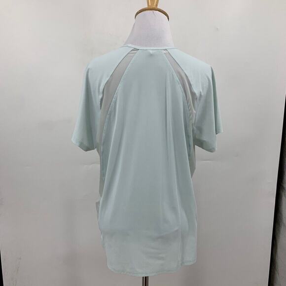 Athleta T Shirt Womens M Medium Sky Ultimate Hybrid Short Sleeve Mesh Panels - Picture 6 of 12